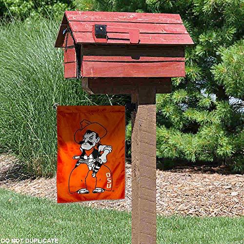 College Flags & Banners Co. Oklahoma State Cowboys Pistol Pete Garden Flag - 757 Sports Collectibles