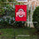 College Flags & Banners Co. Ohio State Buckeyes Red Garden Flag with Stand Holder - 757 Sports Collectibles