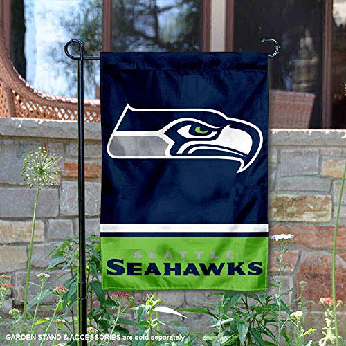 WinCraft Seattle Seahawks Double Sided Garden Flag - 757 Sports Collectibles