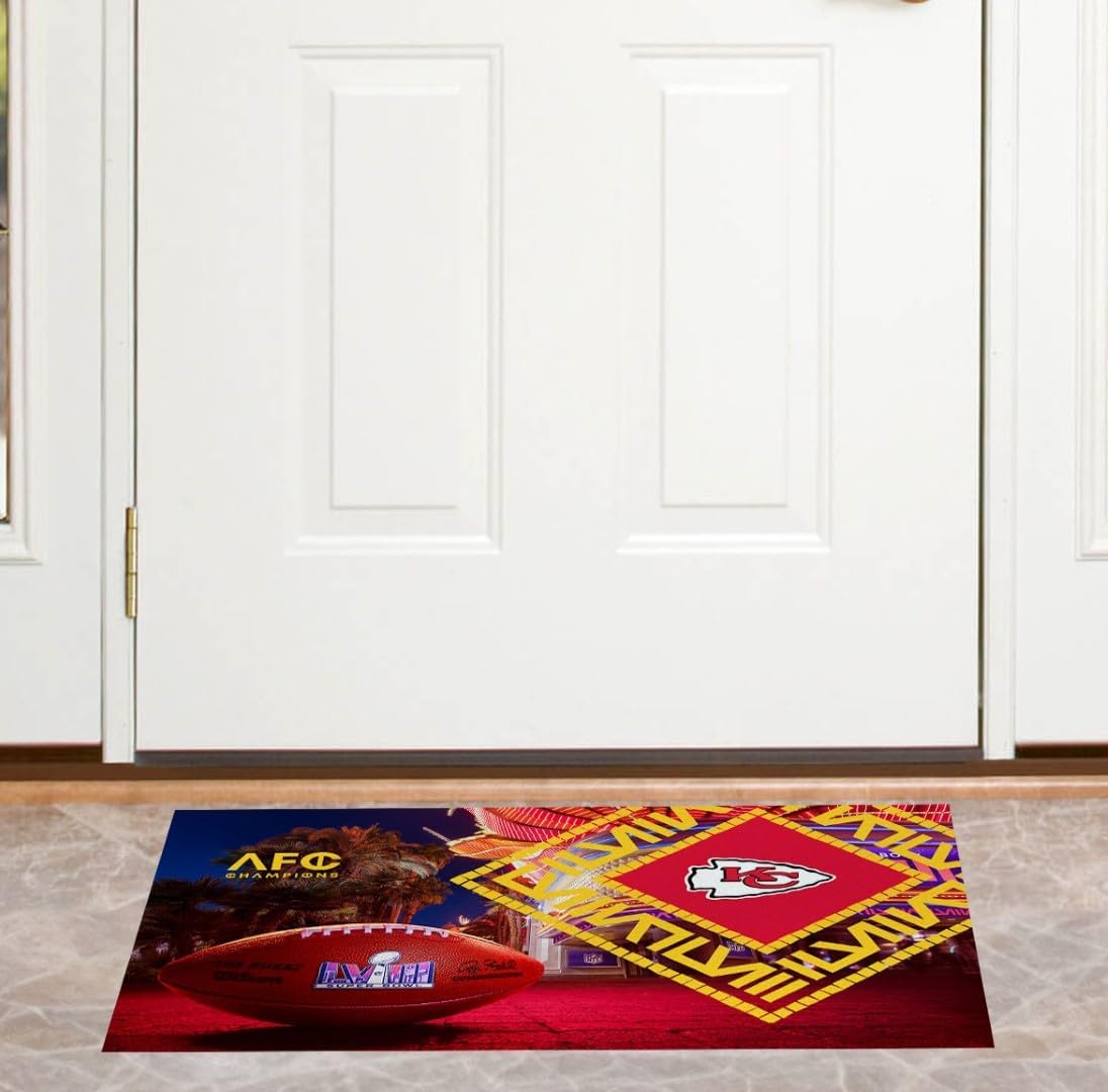 Northwest NFL Kansas City Chiefs Super Bowl LVIII Champions Washable Rug, 20" x 32", Arrival Participant - 757 Sports Collectibles
