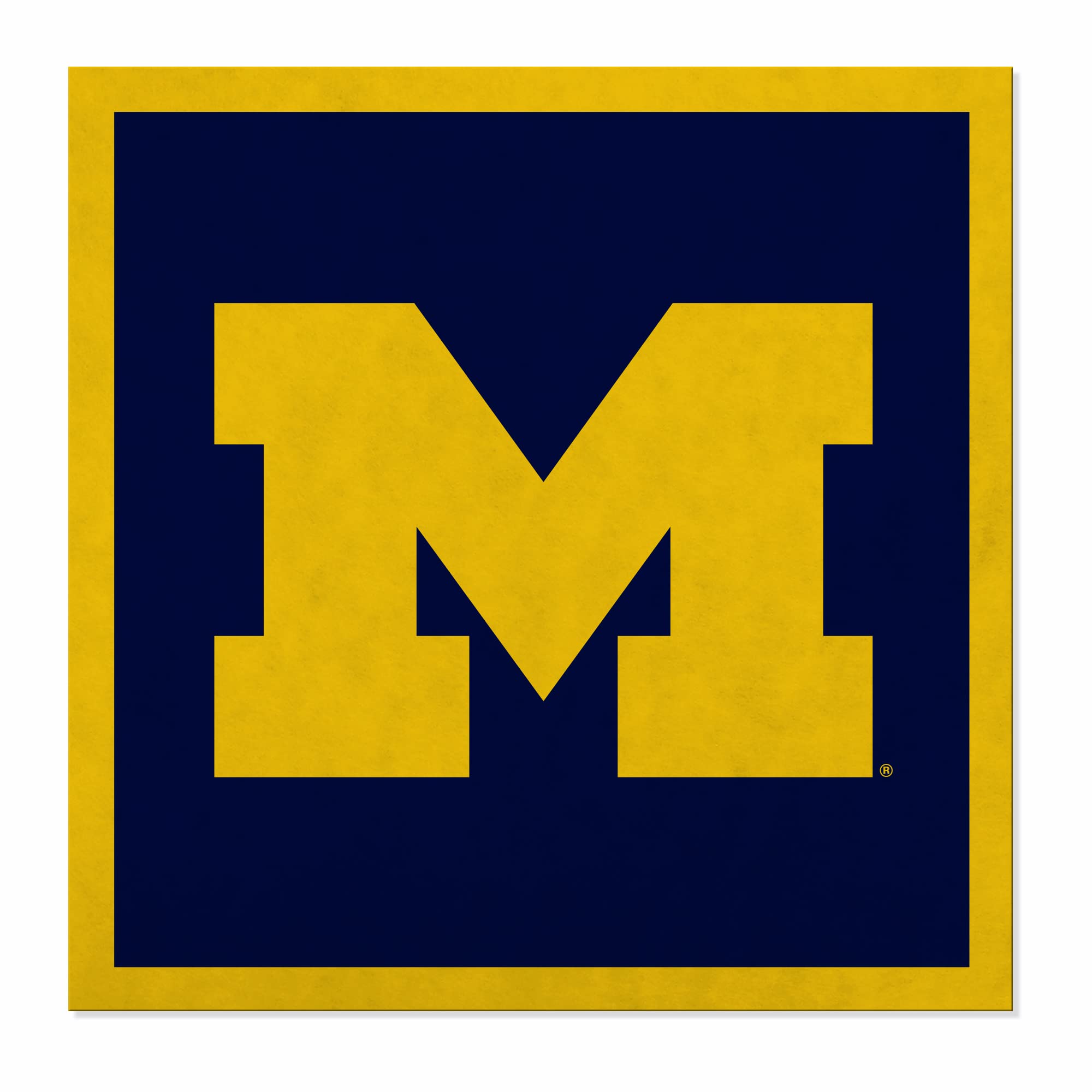 Rico Industries NCAA Michigan Wolverines Felt Banner for Man Cave, Game Room, Office & Bedroom - Long-Lasting Wall Decorations - Made in the USA - 35" x 35" - - 757 Sports Collectibles