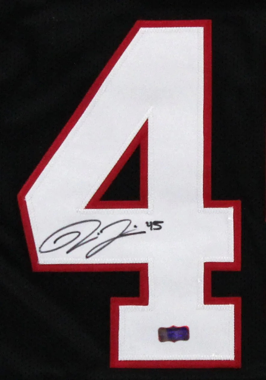 Deion Jones Autographed/Signed Atlanta Black Custom Jersey - 757 Sports Collectibles