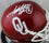 Adrian Peterson Autographed Oklahoma Sooners Schutt Mini Helmet- Beckett Auth White - 757 Sports Collectibles