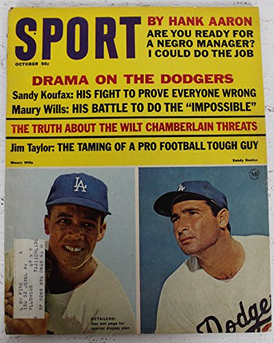 1965 Sport Magazine October Koufax/Wills LA Dodg on Cover NO LABEL 136130