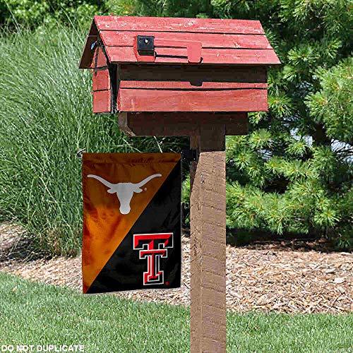 Texas vs. Texas Tech House Divided Garden Flag Banner - 757 Sports Collectibles