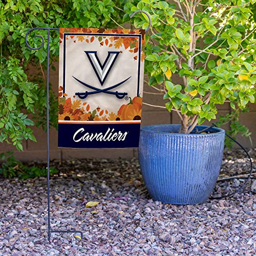 Rico Industries NCAA Virginia Cavaliers Fall/Harvest 13" x 18" Double Sided Garden Flag - 757 Sports Collectibles