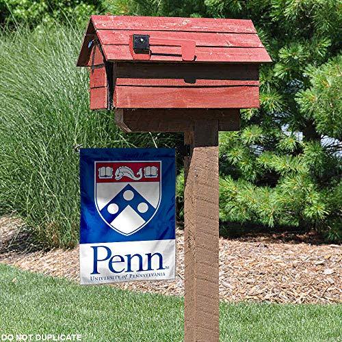 College Flags & Banners Co. Penn Quakers Shield Garden Flag - 757 Sports Collectibles