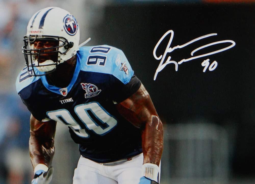 Jevon Kearse Signed Tennessee Titans 8x10 Running PF Photo- Beckett Auth White - 757 Sports Collectibles