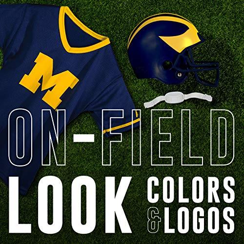 Franklin Sports Michigan Wolverines Kids College Football Uniform Set - NCAA Youth Football Uniform Costume - Helmet, Jersey, Chinstrap Set - Youth M - 757 Sports Collectibles
