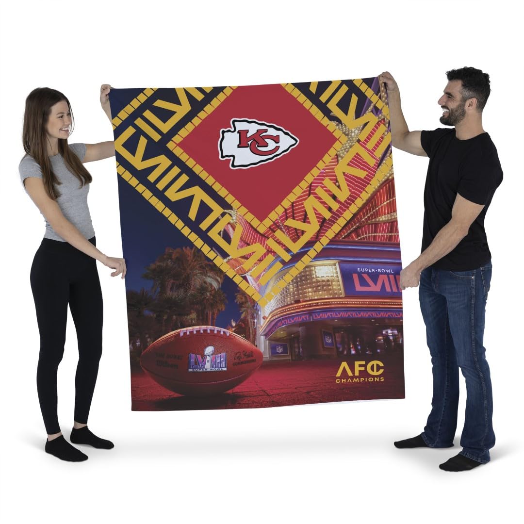 Northwest NFL Kansas City Chiefs Super Bowl LVIII Champions Wall Hanging Tapestry, 34" x 40", Arrival Participant - 757 Sports Collectibles