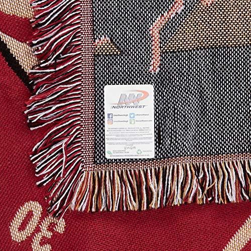 NORTHWEST NCAA Wyoming Cowboys Woven Jacquard Tapestry Throw Blanket, 36" x 46", Fullback/Half Court - 757 Sports Collectibles