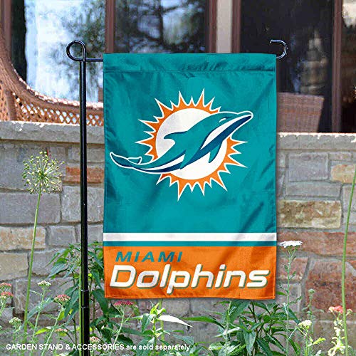 WinCraft Miami Dolphins Double Sided Garden Flag - 757 Sports Collectibles