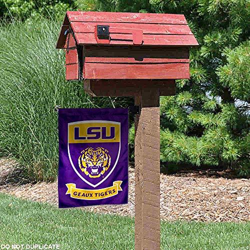 College Flags & Banners Co. Louisiana State LSU Tigers Shield Garden Flag - 757 Sports Collectibles