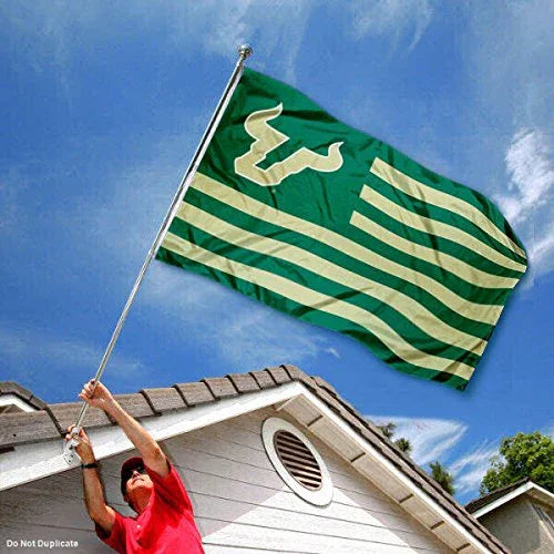 College Flags & Banners Co. South Florida Bulls Stars and Stripes Nation Flag - 757 Sports Collectibles