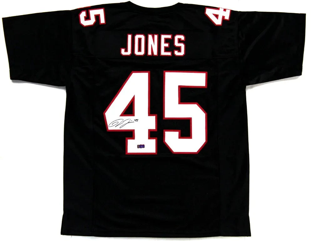 Deion Jones Autographed/Signed Atlanta Black Custom Jersey - 757 Sports Collectibles