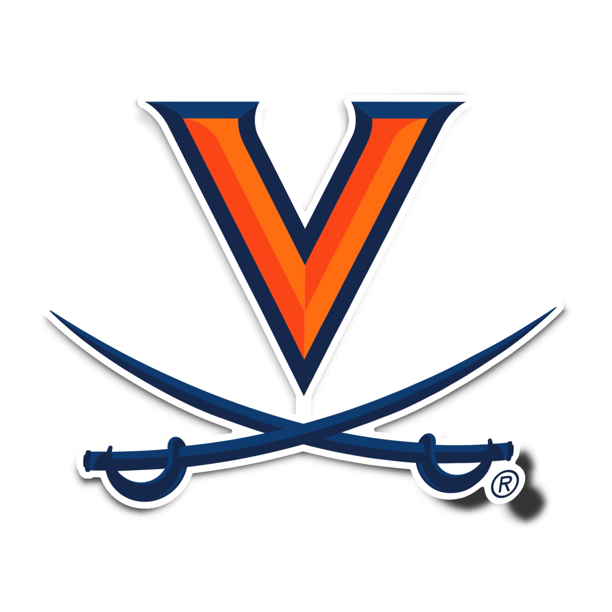 University of Virginia Sticker Cavaliers UVA Vinyl Decal Laptop Water Bottle Car Scrapbook Sticker (IND 1) - 757 Sports Collectibles