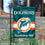 WinCraft Dolphins Throwback Retro Vintage Garden Flag Double Sided Banner - 757 Sports Collectibles