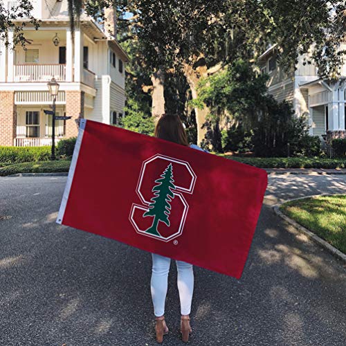 Desert Cactus Stanford University Flag Cardinal Flags Banners 100% Polyester Indoor Outdoor 3x5 (Style 1) - 757 Sports Collectibles