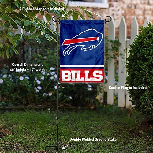 WinCraft Buffalo Bills Garden Flag with Stand Holder - 757 Sports Collectibles