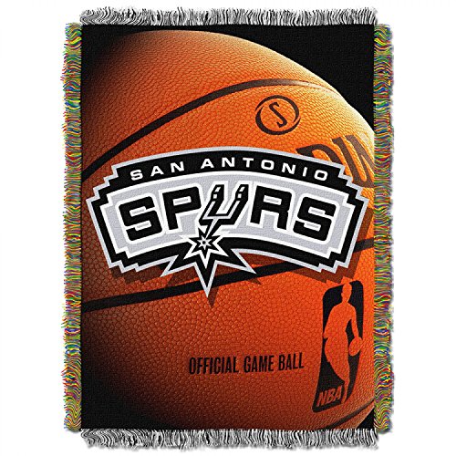 NORTHWEST NBA San Antonio Spurs Woven Tapestry Throw Blanket, 48" x 60", Photo Real - 757 Sports Collectibles