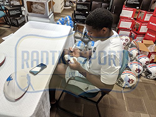 Kerryon Johnson Autographed/Signed Detroit Lions Embroidered NFL Football - 757 Sports Collectibles