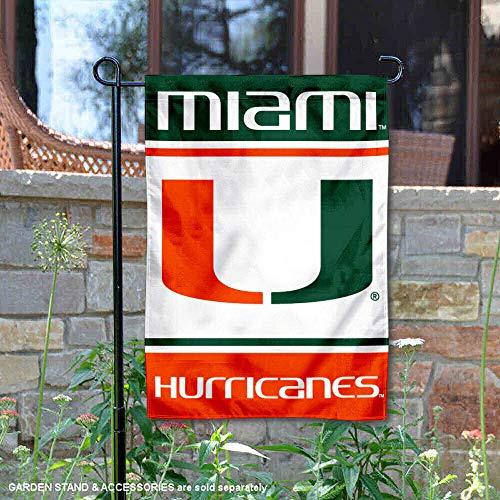 College Flags & Banners Co. Miami Hurricanes Garden Flag - 757 Sports Collectibles
