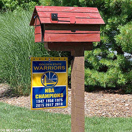 WinCraft Golden State Warriors 6 Time Champions Double Sided Garden Flag - 757 Sports Collectibles