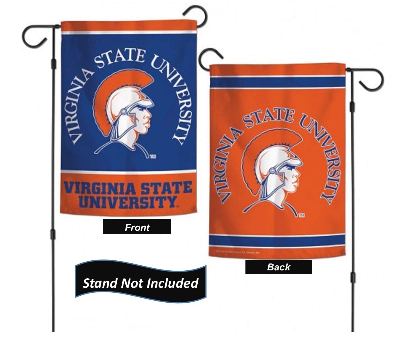 Virginia State University Trojans 12.5” x 18" Double Sided Yard and Garden College Banner Flag Is Printed in the USA - 757 Sports Collectibles