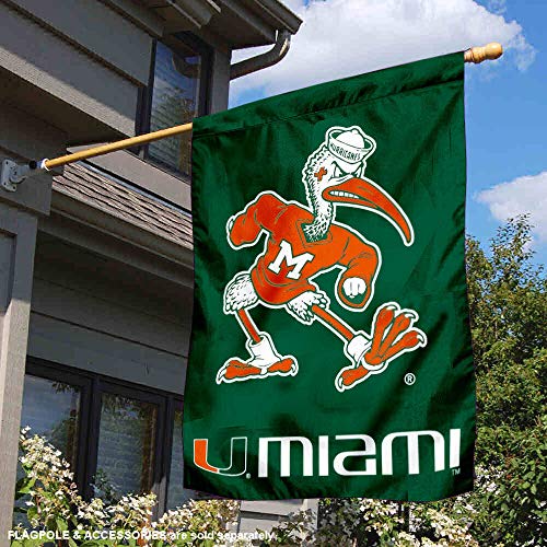 Miami Hurricanes House Flag Banner - 757 Sports Collectibles