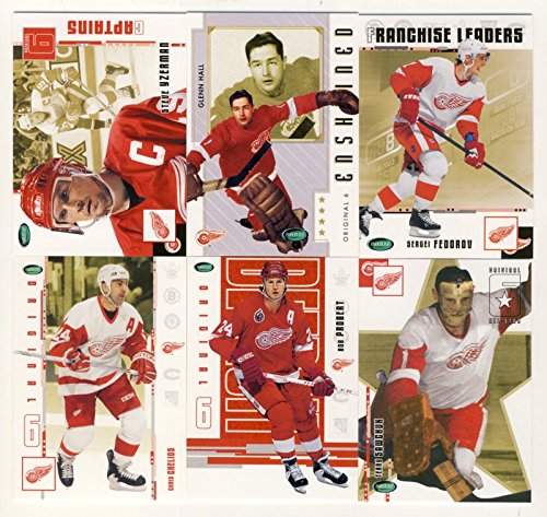 2003-04 Parkhurst Original Six Hockey Detroit Red Wings 100-Card Set - 757 Sports Collectibles