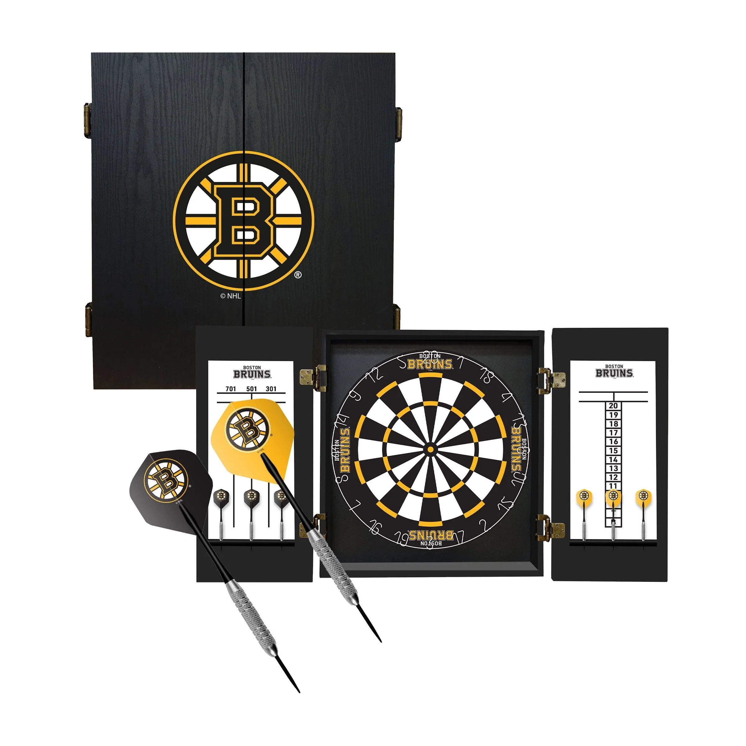 Boston Bruins Fan's Choice Dartboard Set