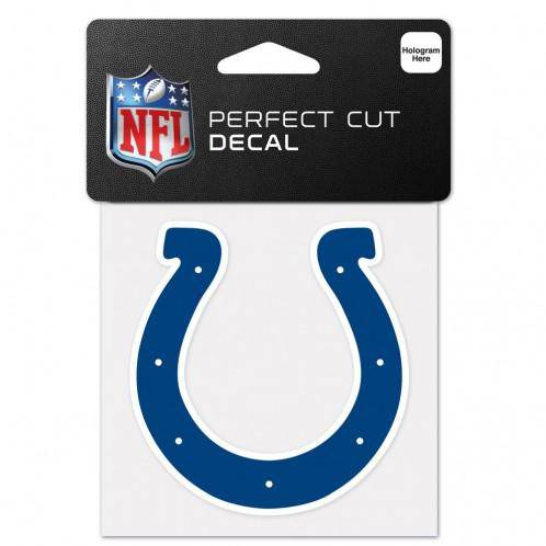 INDIANAPOLIS COLTS PERFECT CUT COLOR DECAL 4" X 4" - 757 Sports Collectibles