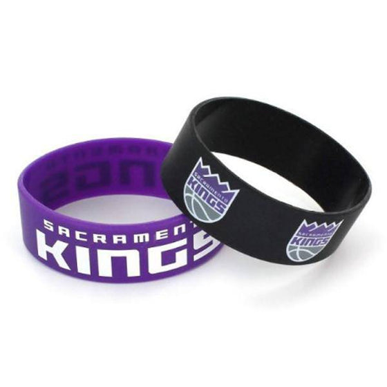 Sacramento Kings Bracelets - 2 Pack Wide (CDG) - 757 Sports Collectibles