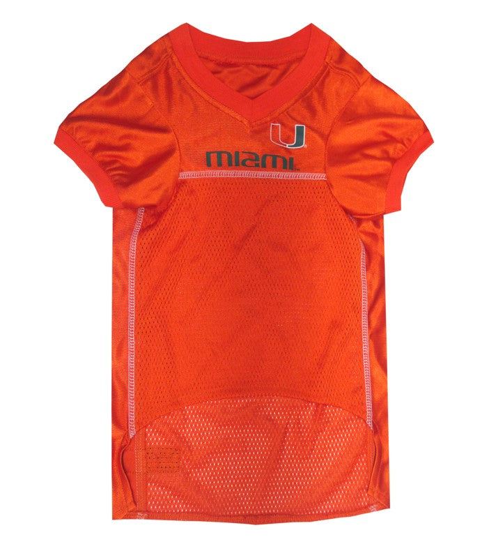 Miami Hurricanes Dog Jersey Pets First - 757 Sports Collectibles
