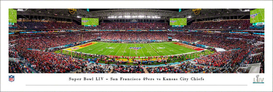 Kansas City Chiefs Super Bowl LIV 54 Champions Super Bowl 54 Kickoff Panorama - Unframed