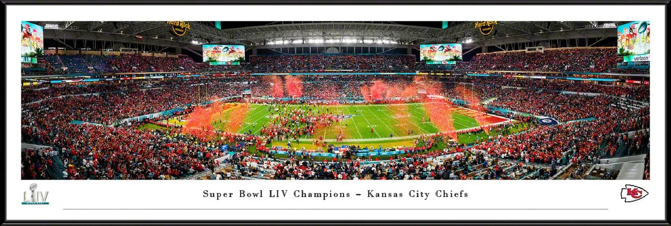 Kansas City Chiefs Super Bowl LIV 54 Champions Super Bowl 54 Celebration Panorama - Standard Frame