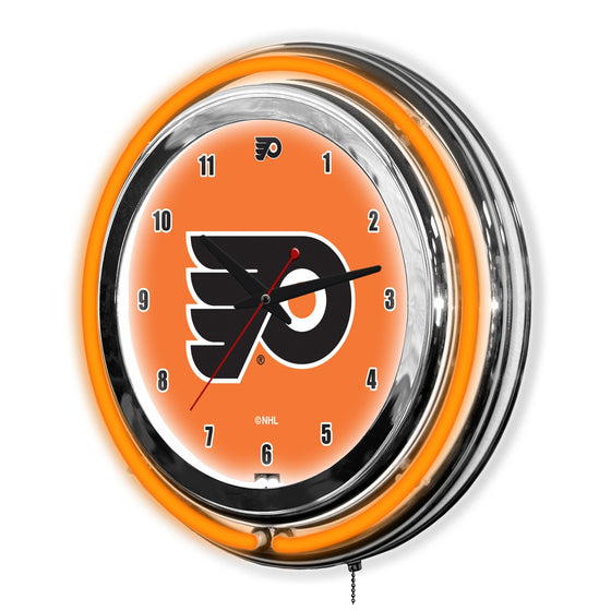 Philadelphia Flyers 14" Neon Clock