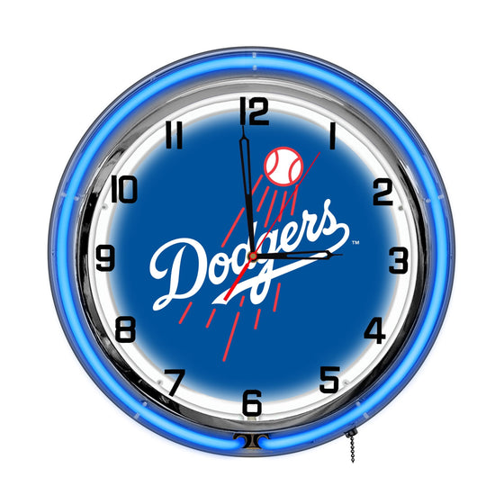 Los Angeles Dodgers 18" Neon Clock