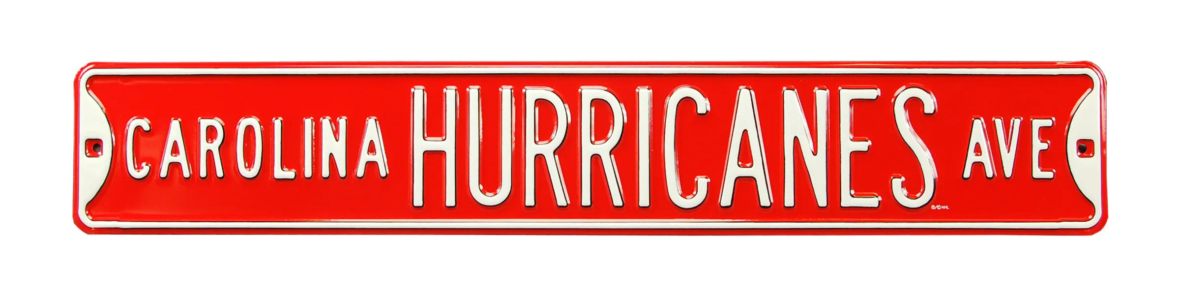 Carolina Hurricanes Steel Street Sign-CAROLINA HURRICANES AVE