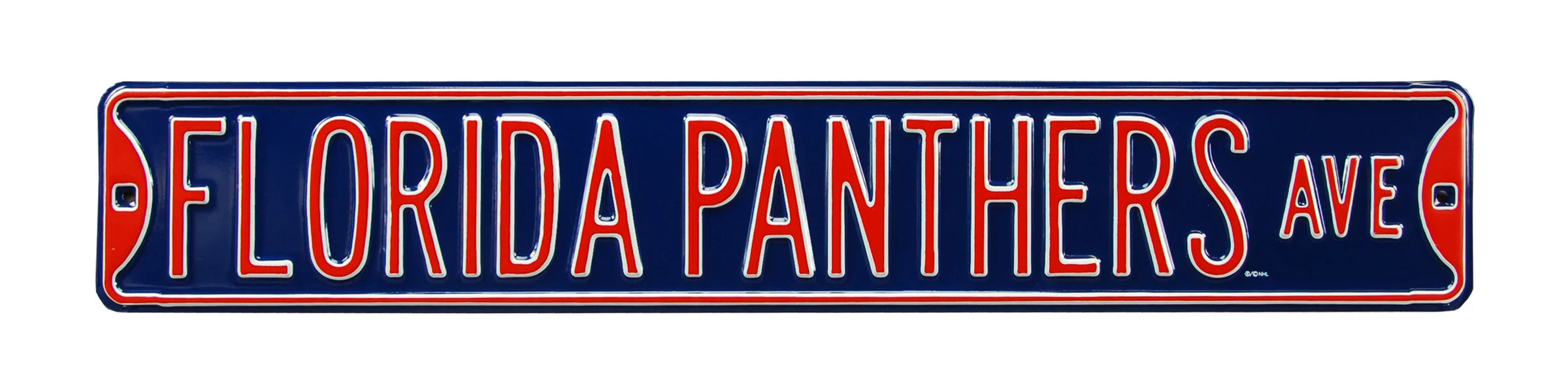 Florida Panthers Steel Street Sign-FLORIDA PANTHERS AVE