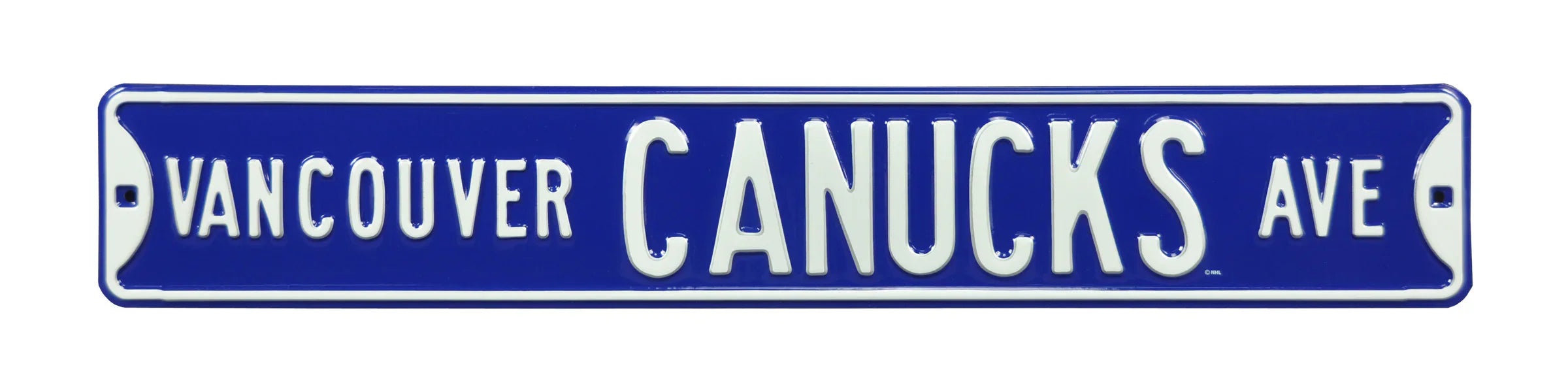 Vancouver Canucks Steel Street Sign-VANCOUVER CANUCKS AVE