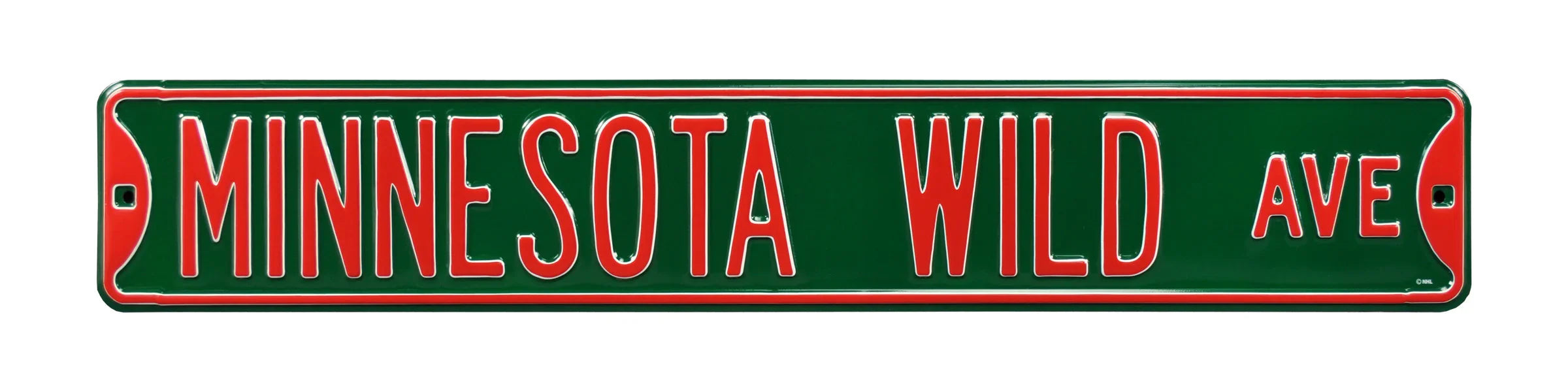 Minnesota Wild Steel Street Sign-MINNESOTA WILD AVE
