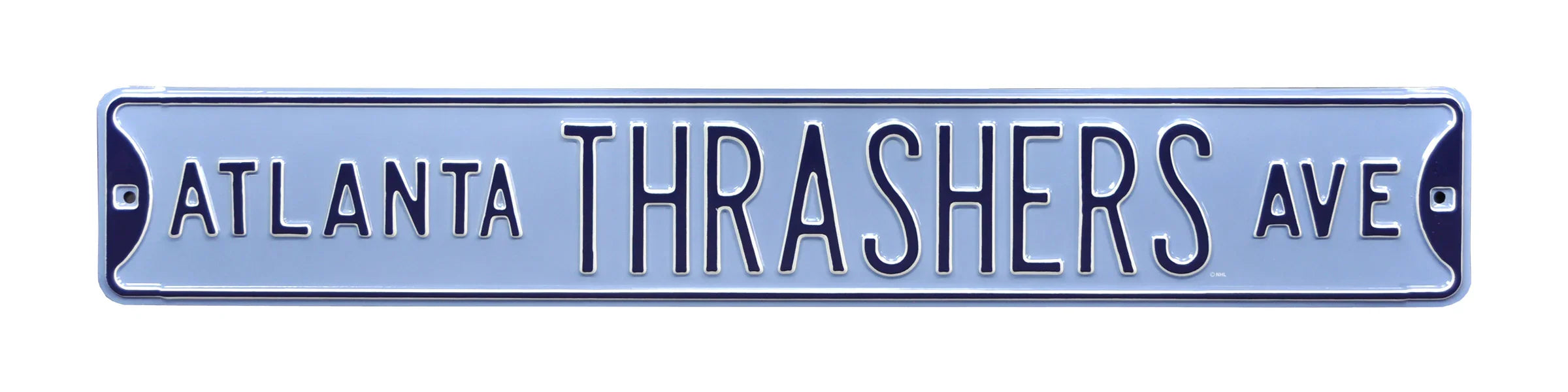 Atlanta Thrashers Steel Street Sign-ATLANTA THRASHERS AVE