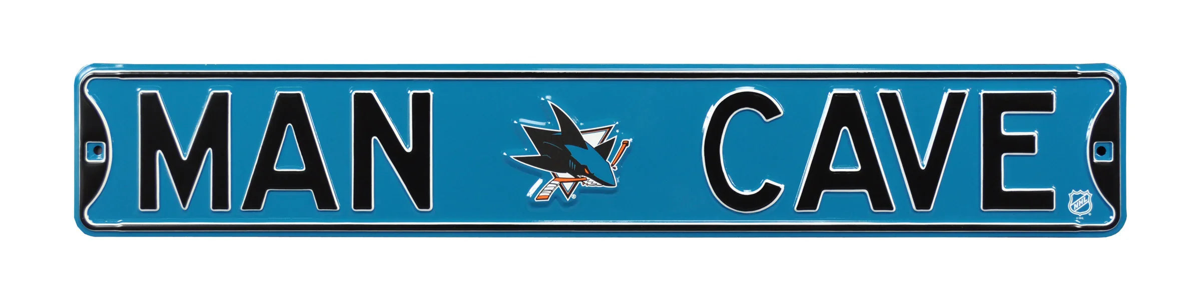 San Jose Sharks Steel Street Sign with Logo-MAN CAVE