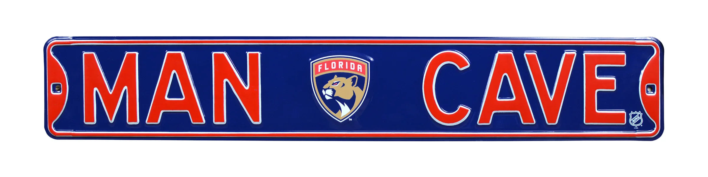 Florida Panthers Steel Street Sign with Logo-MAN CAVE