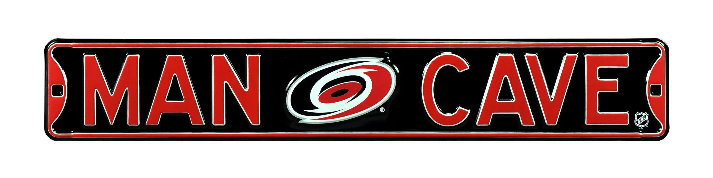 Carolina Hurricanes Steel Street Sign with Logo-MAN CAVE