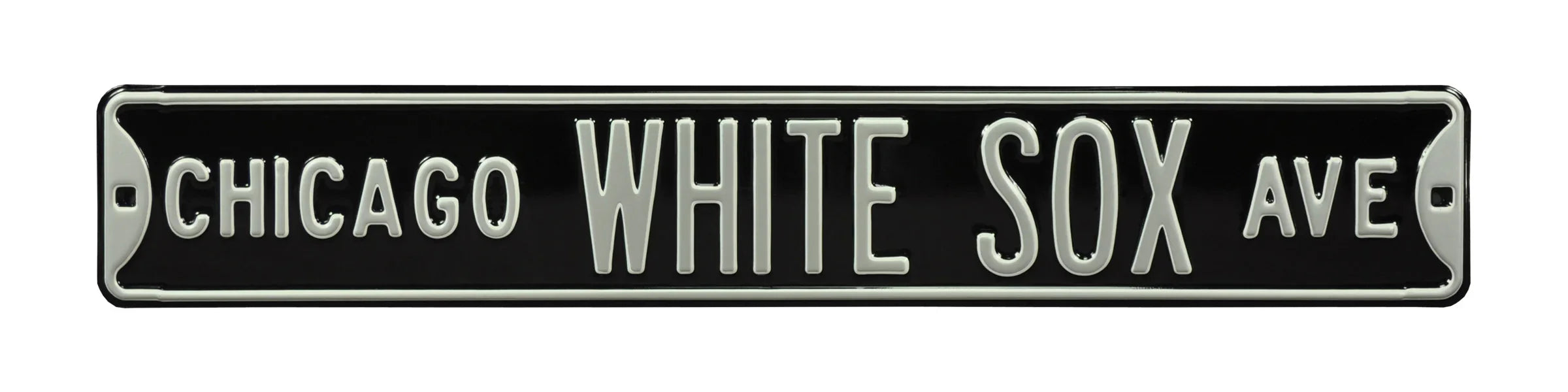 Chicago White Sox Steel Street Sign-CHICAGO WHITE SOX AVE