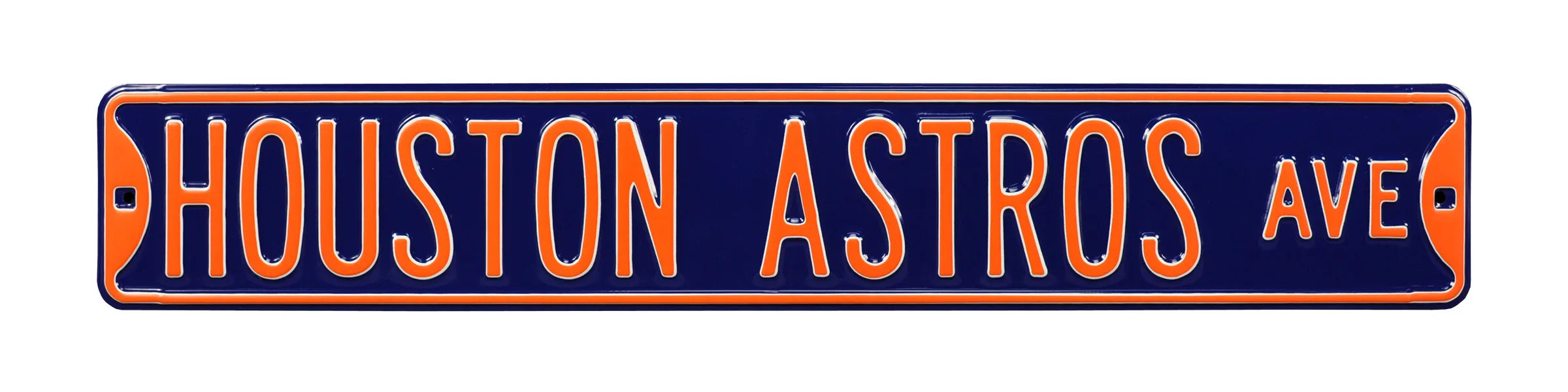 Houston Astros Steel Street Sign-HOUSTON ASTROS AVE