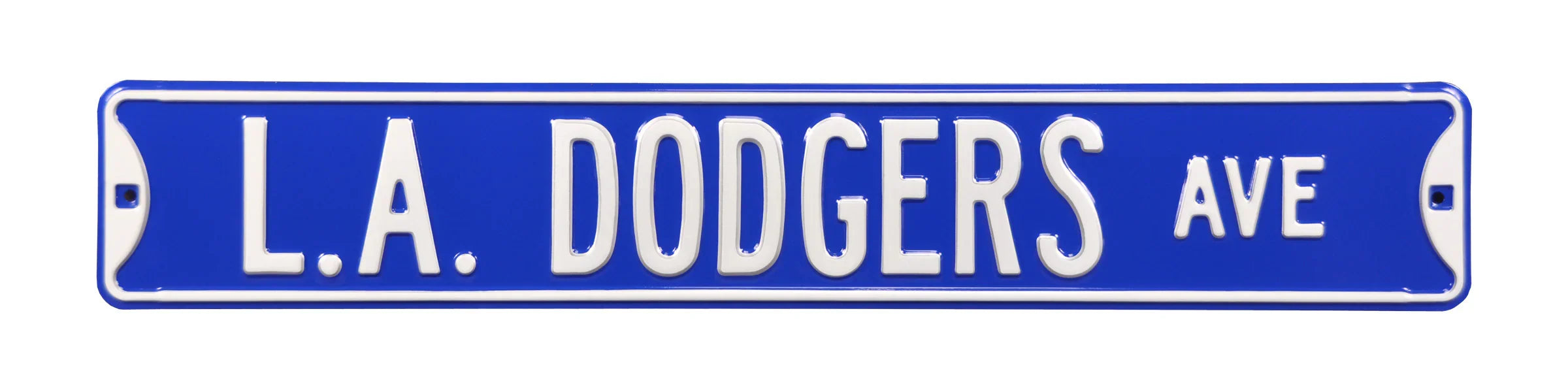 Los Angeles Dodgers Steel Street Sign-L.A. DODGERS AVE