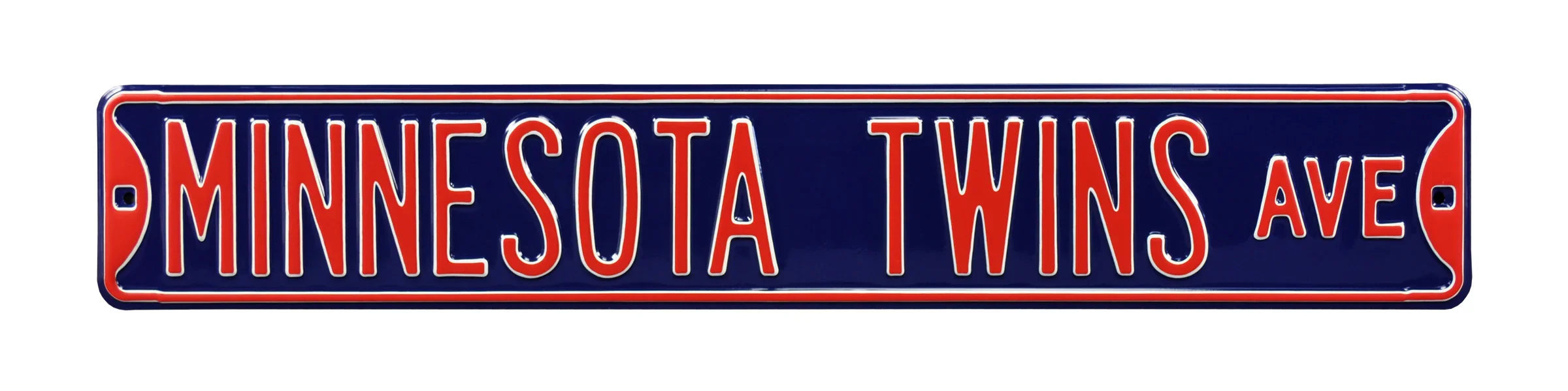 Minnesota Twins Steel Street Sign-MINNESOTA TWINS AVE